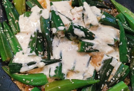 Фото шага рецепта Жареная бамия в чесночном соусе 173423 шаг 9  