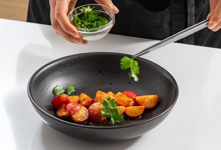 Фото шага рецепта Жареная редиска 176345 шаг 9  