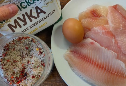 Фото шага рецепта Жареная тилапия 191475 шаг 1  