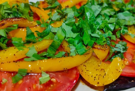 Фото шага рецепта Жареные баклажаны с помидорами 189872 шаг 14  