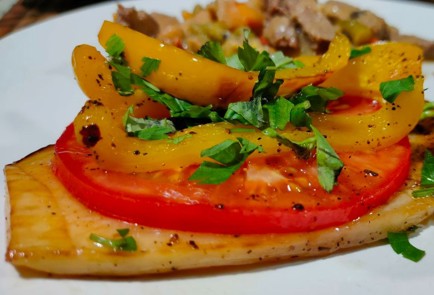 Фото шага рецепта Жареные баклажаны с помидорами 189872 шаг 15  