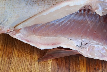 Фото шага рецепта Жареный толстолобик с луком 186792 шаг 2