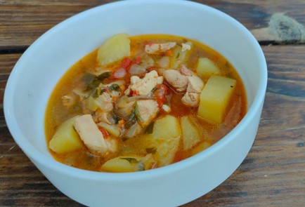 Фото шага рецепта Жаркое из курицы с овощами 174532 шаг 20