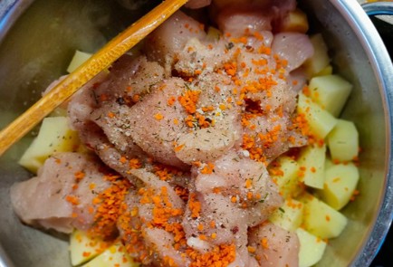 Фото шага рецепта Жаркое из курицы с овощами 174532 шаг 8