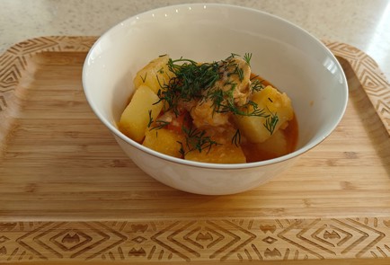 Фото шага рецепта Жаркое из курицы в казане 191134 шаг 12  