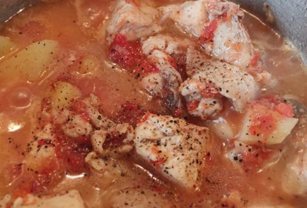 Фото шага рецепта Жаркое с курицей и картофелем 173498 шаг 12