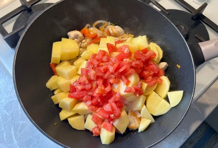 Фото шага рецепта Жаркое с курицей 189810 шаг 7