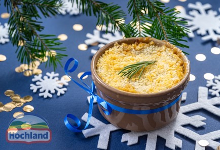 Фото шага рецепта Жюльен с курицей грибами и плавленым сыром 188038 шаг 11  