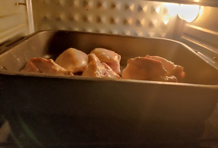 Фото шага рецепта Жюльен с куриным филе и грибами 191148 шаг 6  