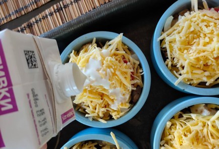 Фото шага рецепта Жюльен с помидором 174279 шаг 13  