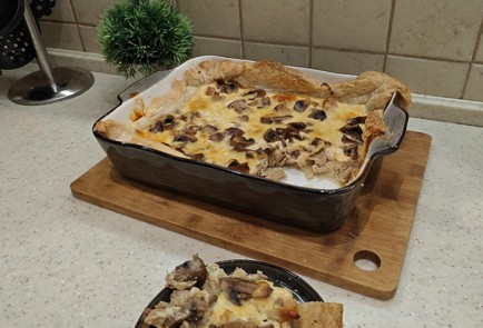 Фото шага рецепта Жюльен в слоеном тесте 189090 шаг 12  