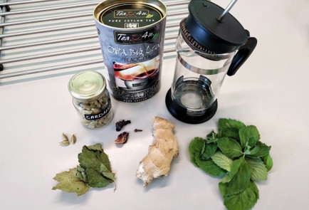 Фото шага рецепта Зимний мятный чай 140036 шаг 1  