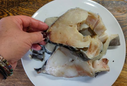 Фото шага рецепта Зубатка с картофелем 175118 шаг 3