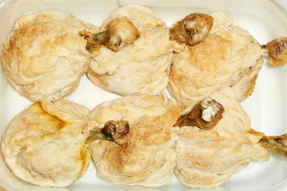 Фото рецепт Куриные ножки в тесте