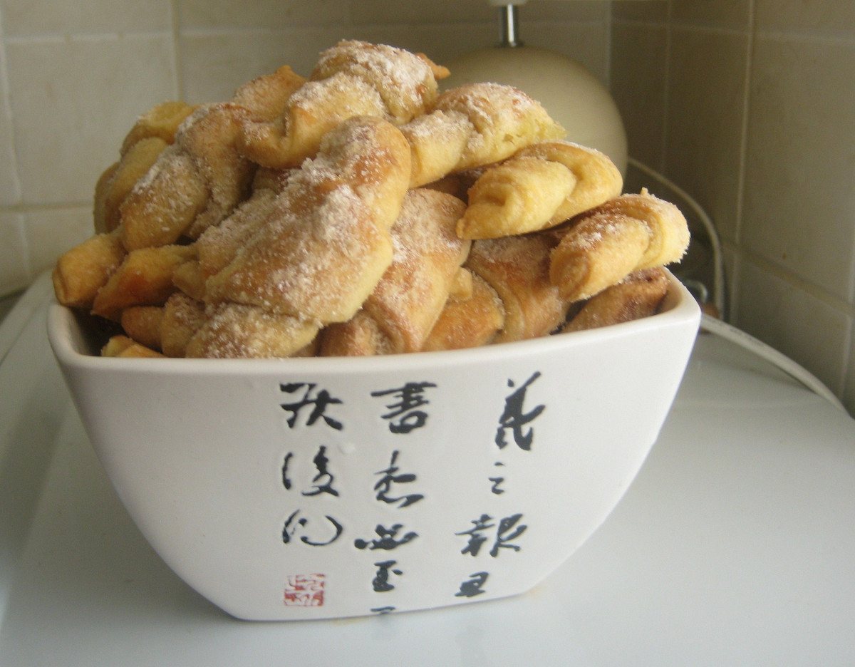 Фото рецепт Рогалики из творожного теста на маргарине