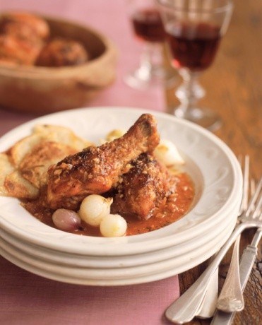 Фото рецепт Чахохбили с белым вином