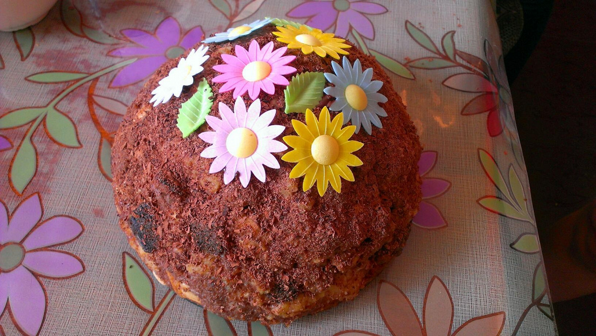 Фото рецепт Торт «Банановый панчо»