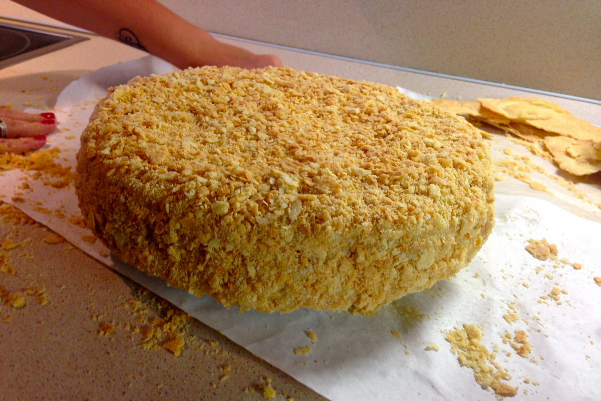 Фото рецепт Торт «Наполеон» домашний