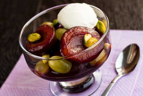 Фото рецепт Печеные сливы