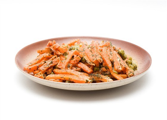 Фото рецепт Карамелизованная жареная морковь с кумином