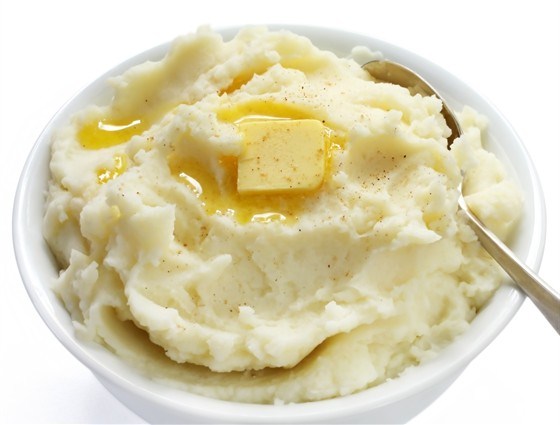 Фото рецепт Картофельное пюре с чесноком и петрушкой