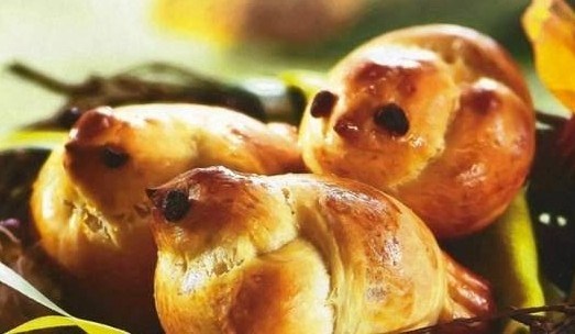 Фото рецепт Жаворонки (постные булочки)