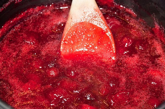 Фото рецепт Кленово-клюквенный компот