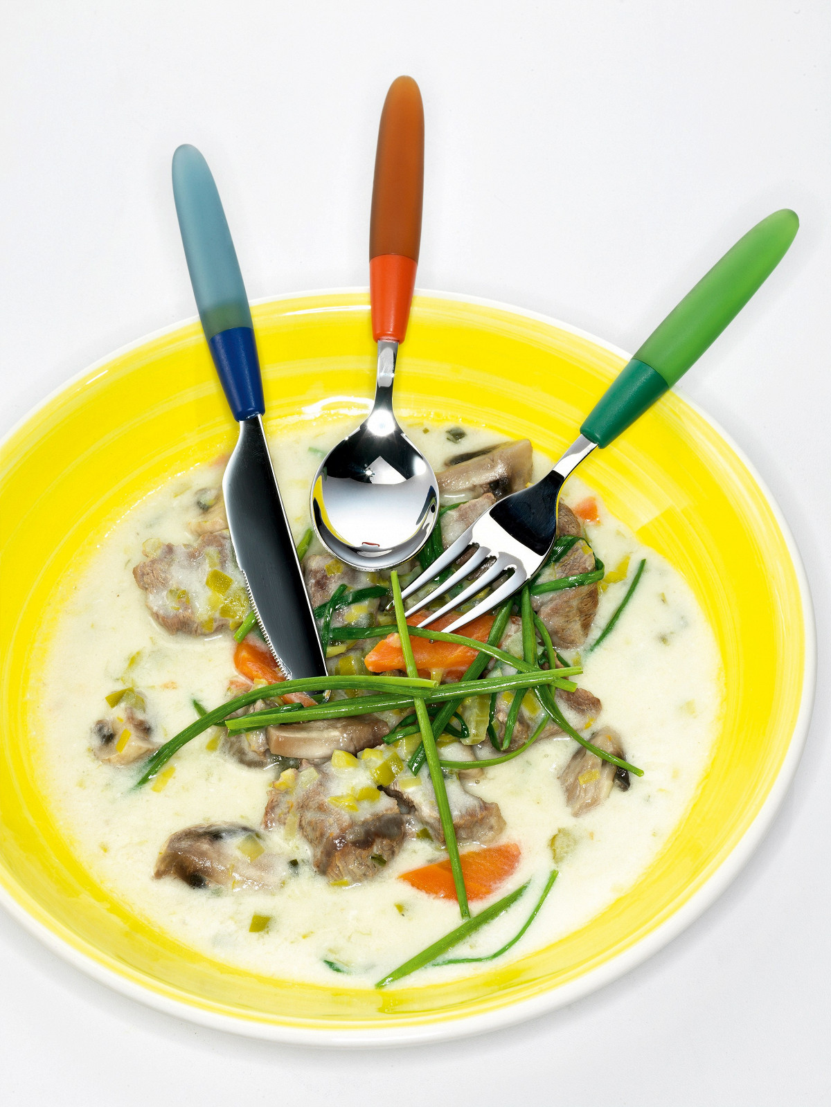 Фото рецепт Телятина с йогуртом и овощами