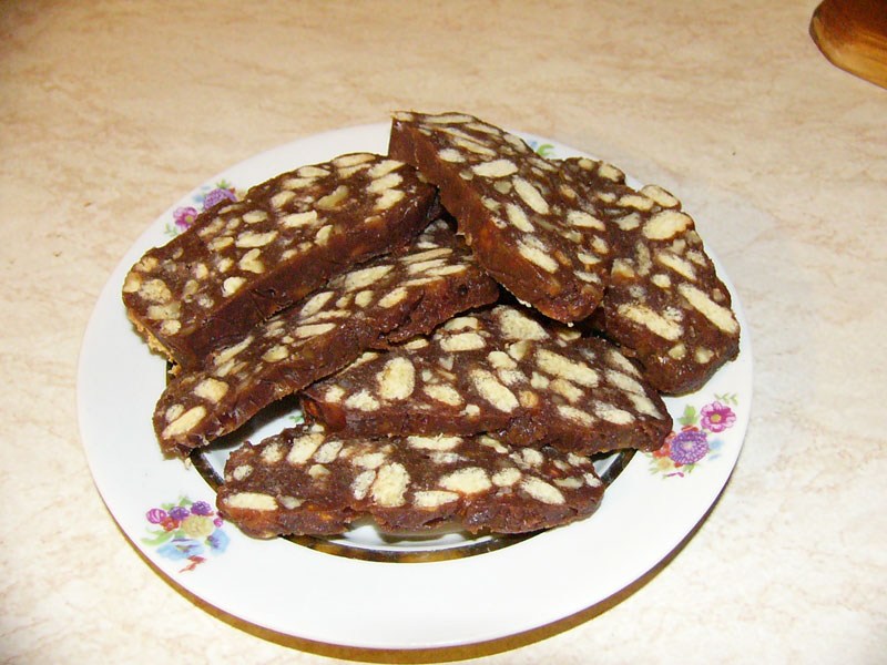 Фото рецепт Шоколадная колбаска