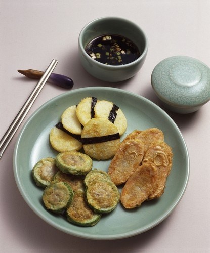 Фото рецепт Жареные кабачки с зеленью