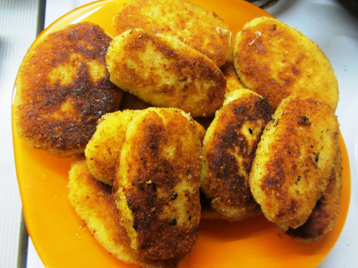 Фото рецепт Обжаренные картофельные палочки с сыром