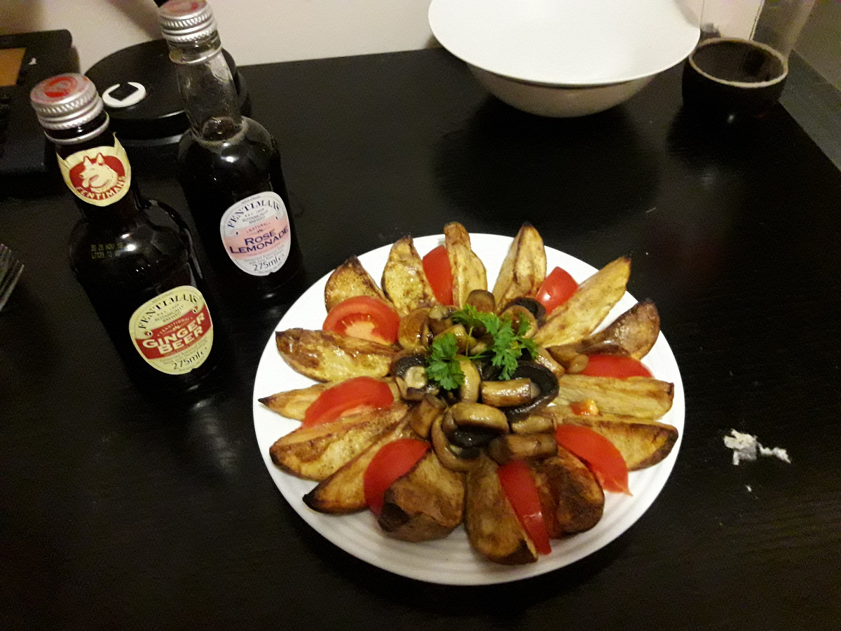 Фото рецепт Картошка по-деревенски в духовке