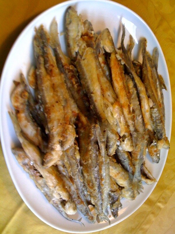 Фото рецепт Жареная корюшка «Питерская весна»