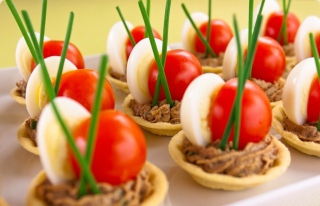 Фото рецепт Тарталетки с печеночным муссом