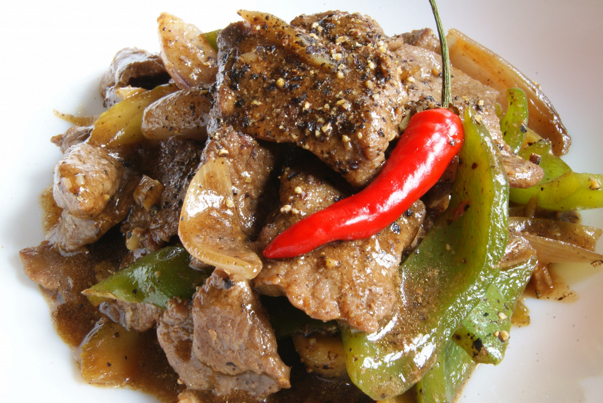 Фото рецепт Говядина в соусе из черного перца