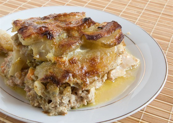 Фото рецепт Мясная запеканка с картофелем