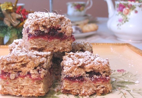 Фото рецепт Овсяное печенье с джемом