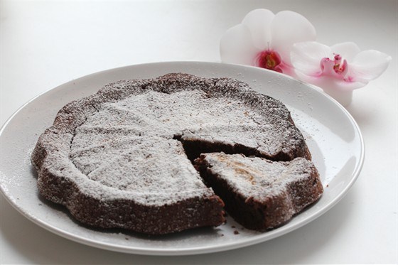 Фото рецепт Быстрый шоколадный пирог с яблочным уксусом