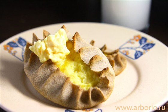 Фото рецепт Калитки (карельские пирожки) с начинкой