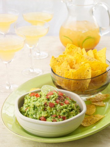 Фото рецепт Мексиканская закуска из фасоли и авокадо