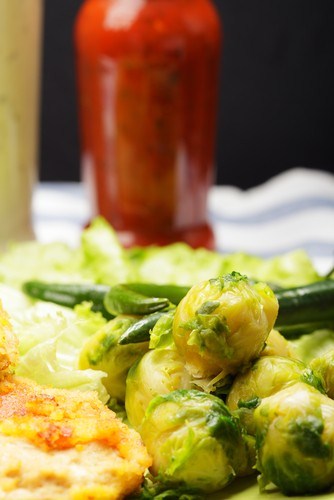 Фото рецепт Бланшированная брюссельская капуста