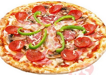 Фото рецепт Пицца со сладким перцем и ветчиной