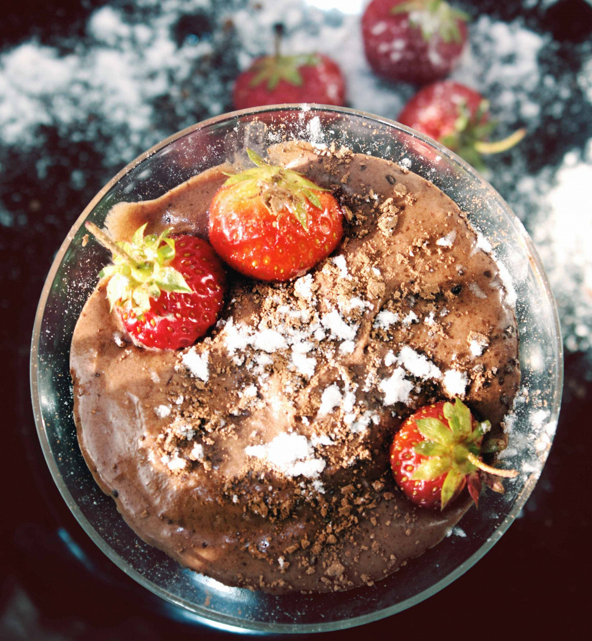 Фото рецепт Шоколадный мусс со сливками