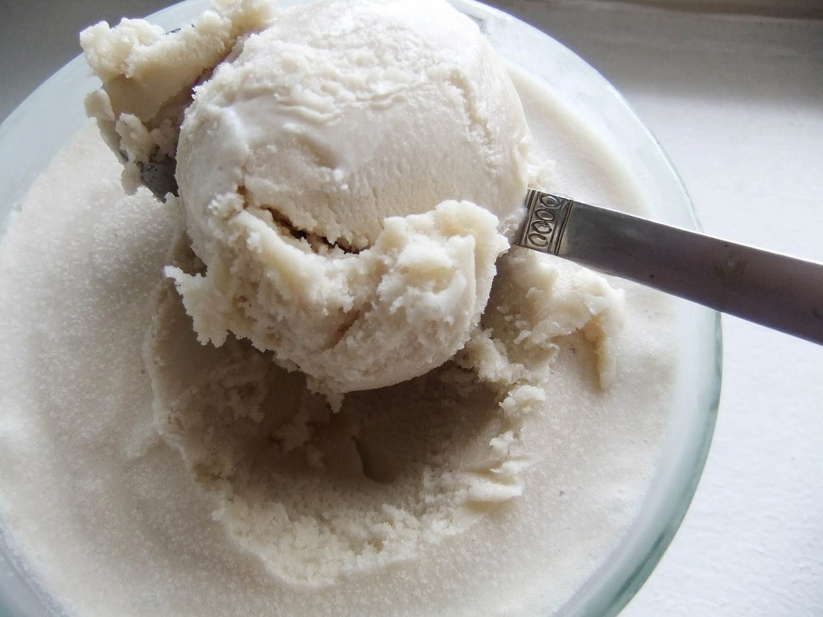 Фото рецепт Простое сливочное мороженое