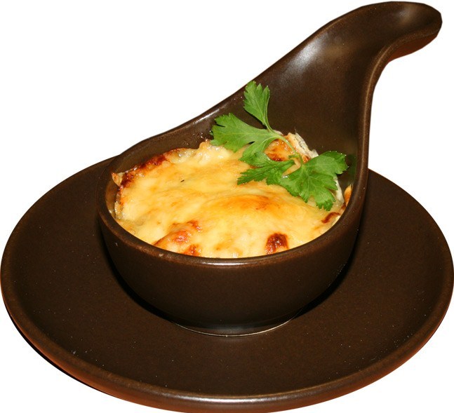 Фото рецепт Нежный куриный жюльен с грибами и сыром