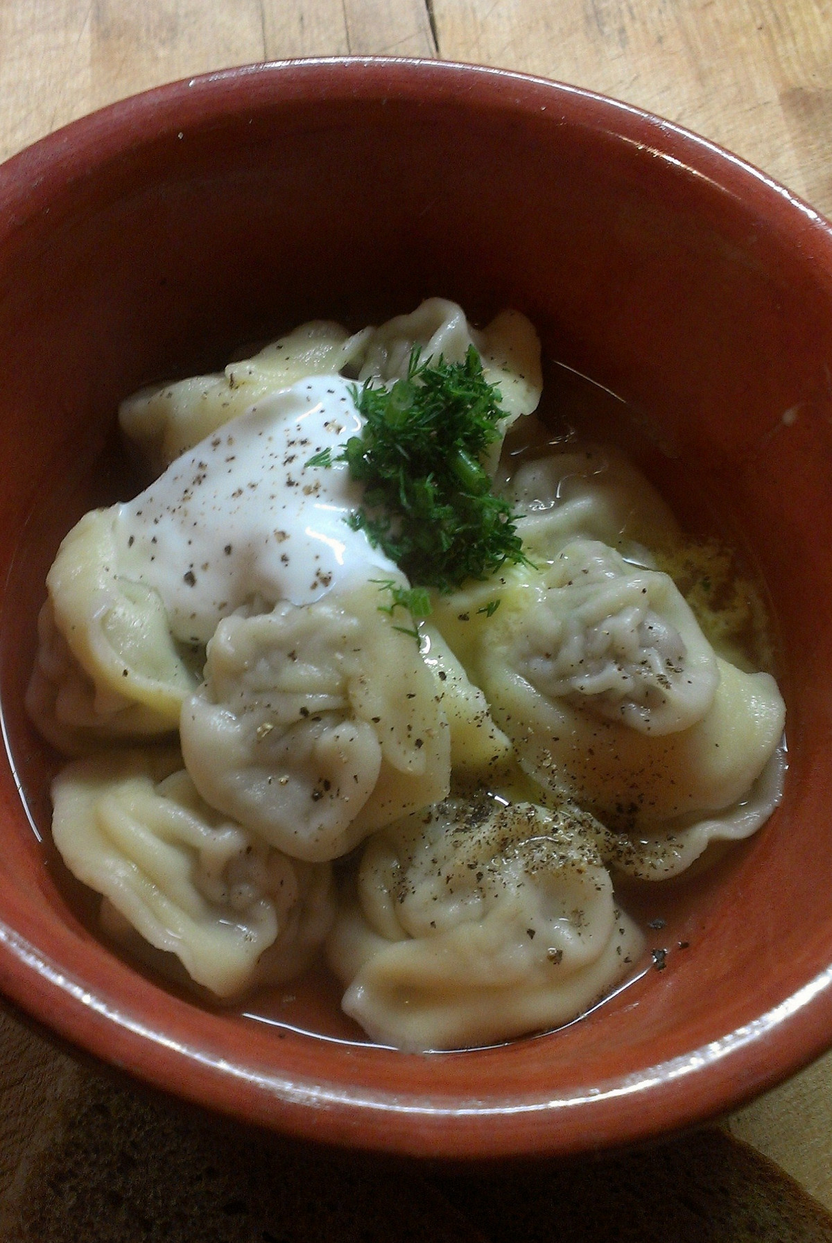 Фото рецепт Пельмени из говядины и свинины с зеленью