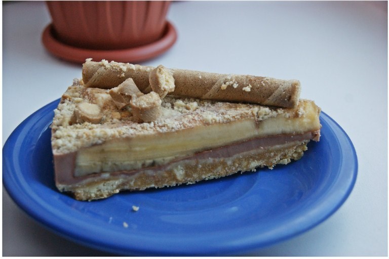 Фото рецепт Шоколадный торт с бананом.