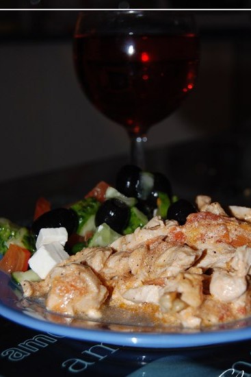 Фото рецепт Куриное филе в сметане с луком