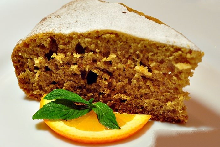 Фото рецепт Апельсиновый кекс в мультиварке