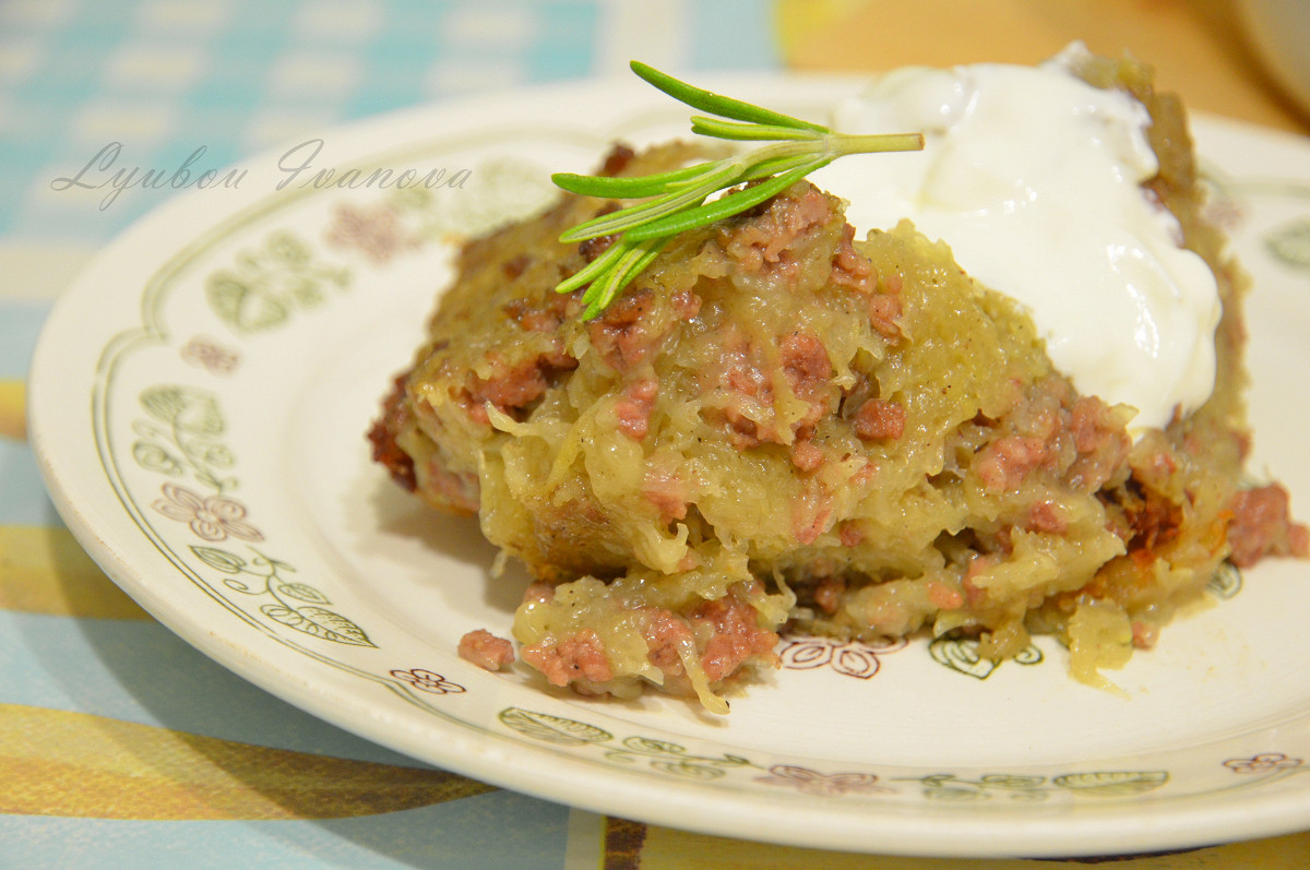 Фото рецепт Белорусская картофельная бабка